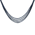Multi Strand Sapphire Necklace - 14k Gold - Q Evon Fine Jewelry