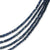 Multi Strand Sapphire Necklace - 14k Gold