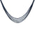 Multi Strand Sapphire Necklace - 14k Gold