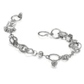 White Rhodium Treasure Sculptural Bracelet - Q Evon Fine Jewelry