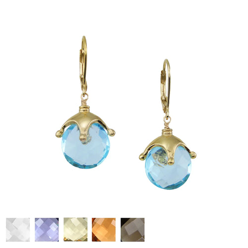 Jester Cap Earrings - Gold - Q Evon Fine Jewelry