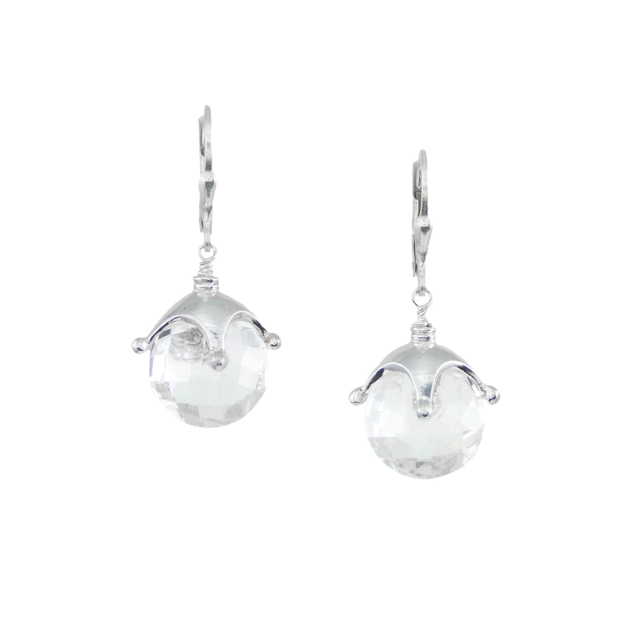 Jester Cap Earrings - Silver