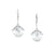 Jester Cap Earrings - Silver, Crystal