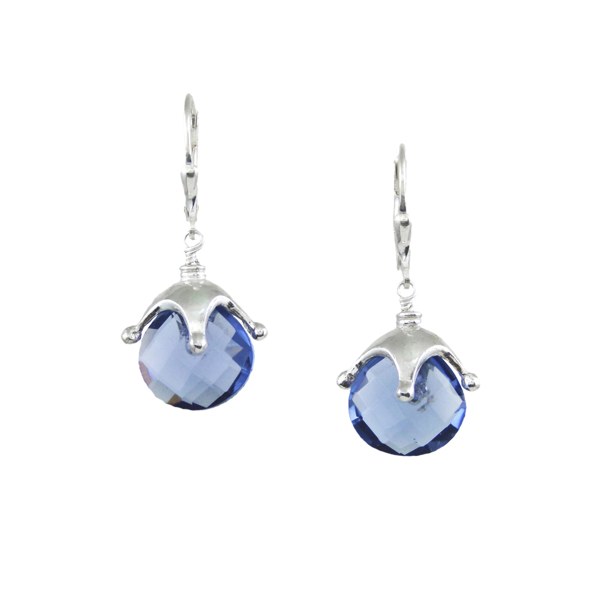 Jester Cap Earrings - Silver