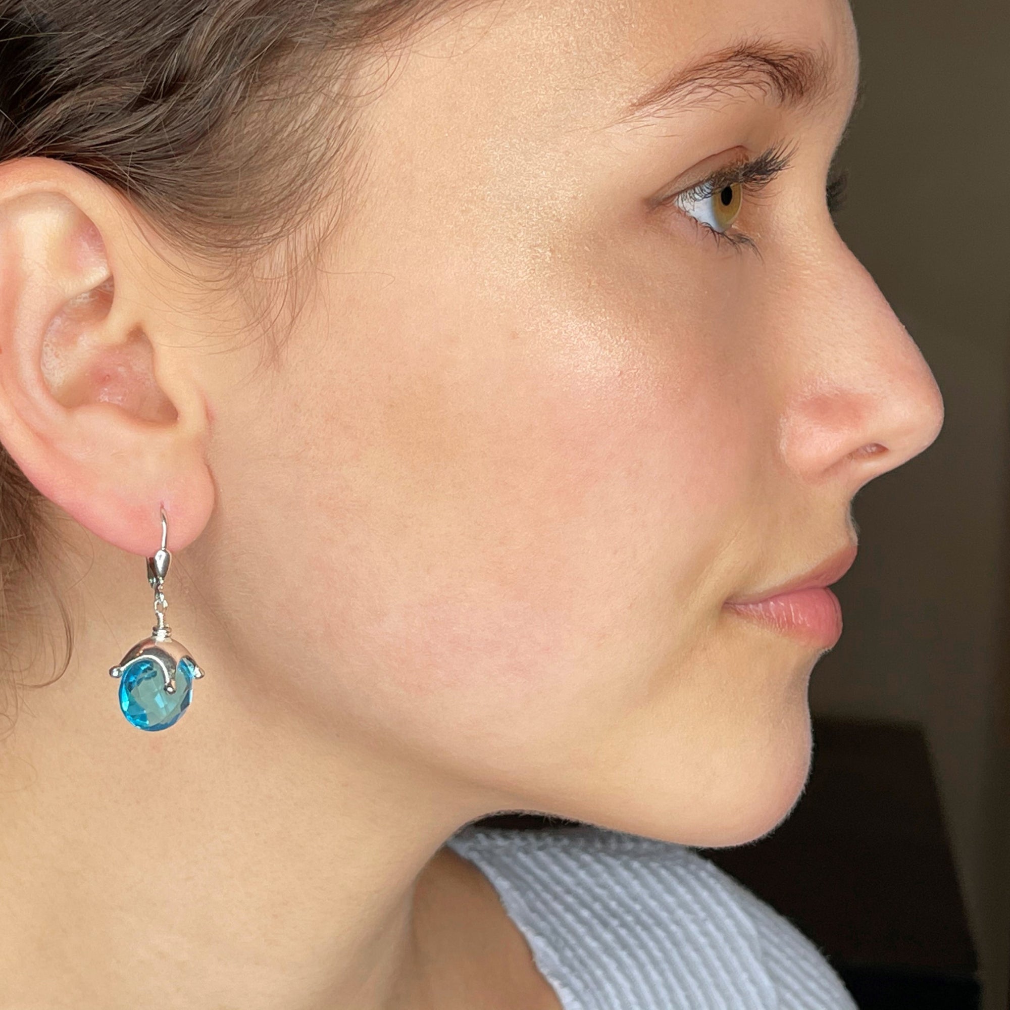 Jester Cap Earrings - Silver