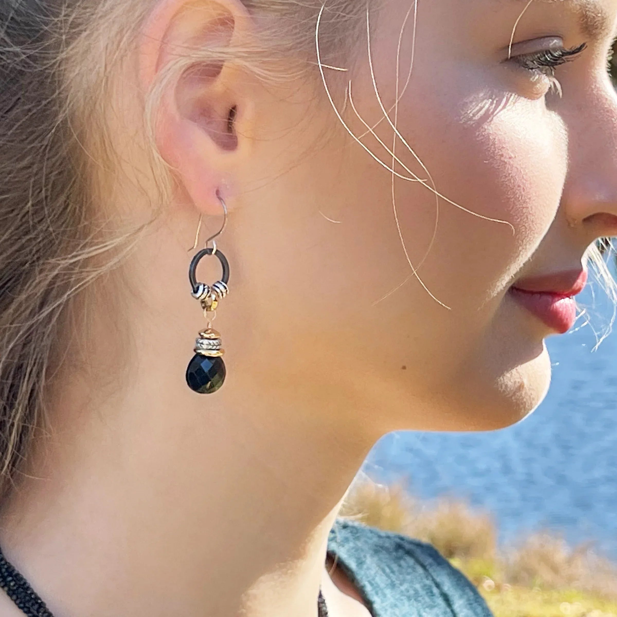 Drop Earrings - Rock Crystal (Large) - Q Evon Fine Jewelry