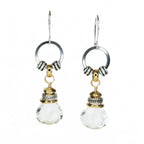 Drop Earrings - Rock Crystal (Large) - Q Evon Fine Jewelry