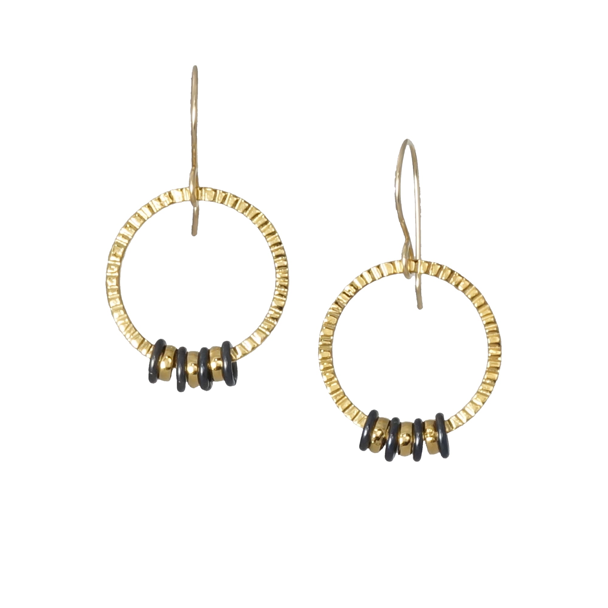Circle of Life Gold Earrings - Large