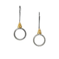 Long Hammered Hoop Earrings - Q Evon Fine Jewelry