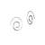 Swirl Hoops Sterling Silver