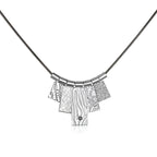 5 Tab Sterling Silver or Mixed Metal Necklace