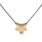 3 Tab Necklace - Gold