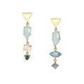 14k Gold Asymmetrical Aquamarine - Q Evon Fine Jewelry