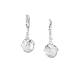 Jester Cap Earrings - Small, Silver