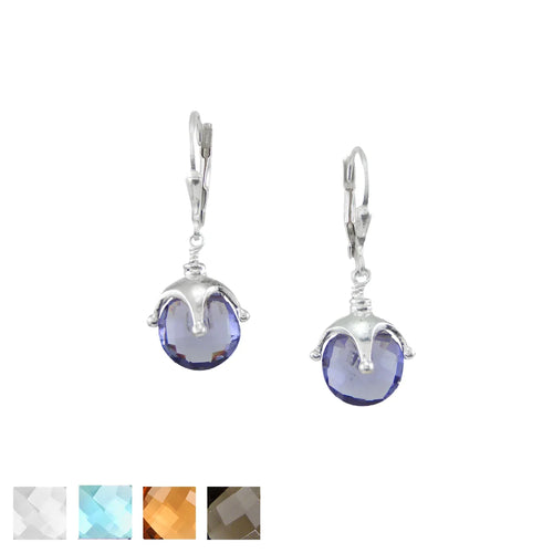 Jester Cap Earrings - Small, Silver - Q Evon Fine Jewelry