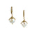 Jester Cap Coin Pearl Earrings - Gold