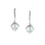 Jester Cap Coin Pearl Earrings - Silver