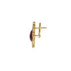 Circle of Fire - 14k Gold and Ruby Earrings - Q Evon Fine Jewelry