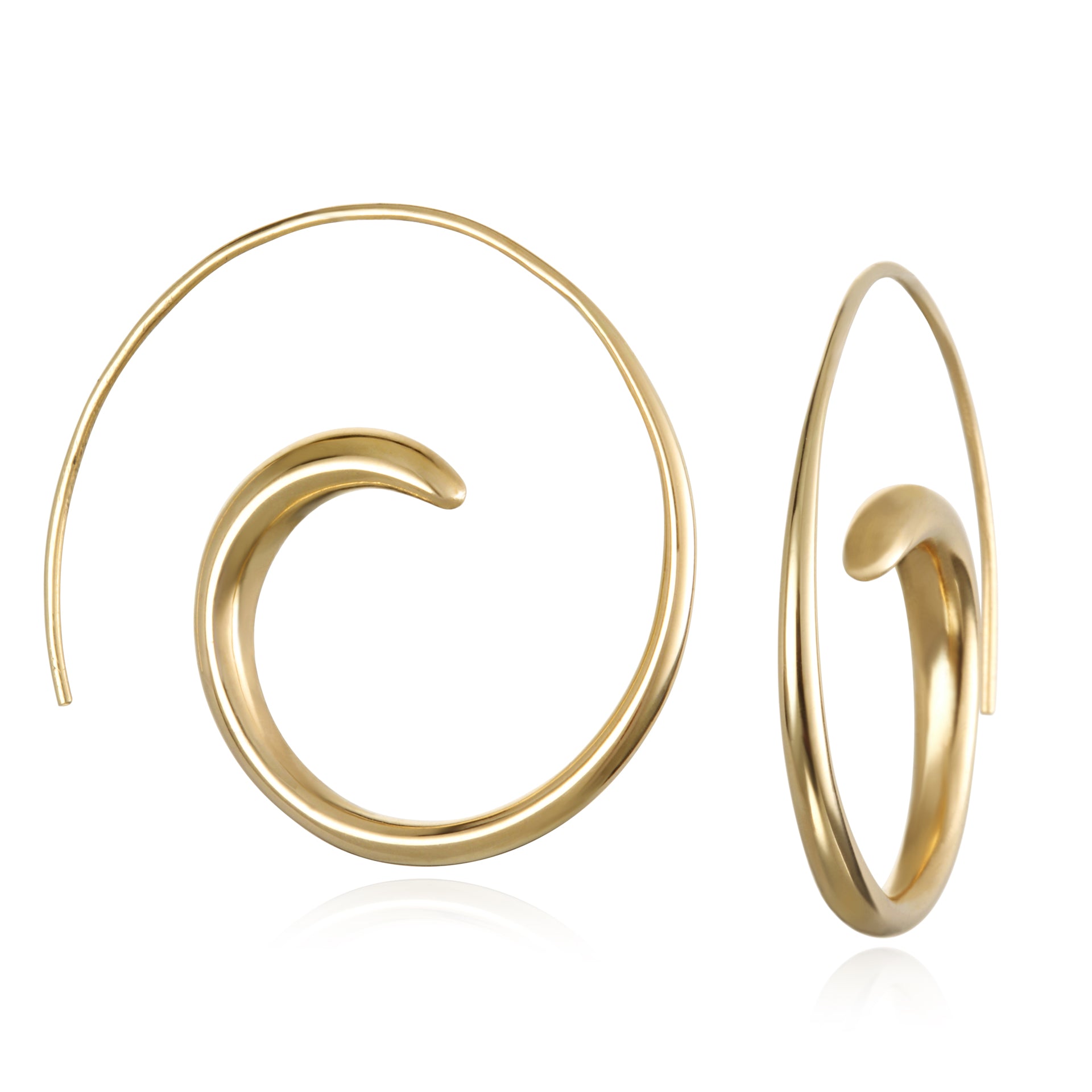 Large Swirl Hoop Earrings Large Swirl Hoop Earrings