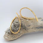 14k J Earrings with White Diamonds