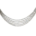 Multi Strand Labradorite Necklace with Sterling Silver - Q Evon Fine Jewelry