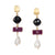 Earrings - 18K Vermeil Spinel Ruby and Pearl