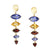 Iolite East West Marquise Gold Earrings