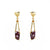 Deep Red Sapphire Earrings