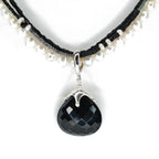 Black Onyx Pendant on Triple Strand