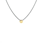 Acid Etched Gold Disc, Small - Q Evon Fine Jewelry