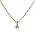 Lily Cap Teardrop Pearl, Gold - Q Evon Fine Jewelry