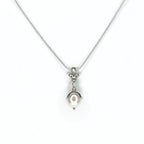 Jester Cap Teardrop Pearl, Silver - Q Evon Fine Jewelry