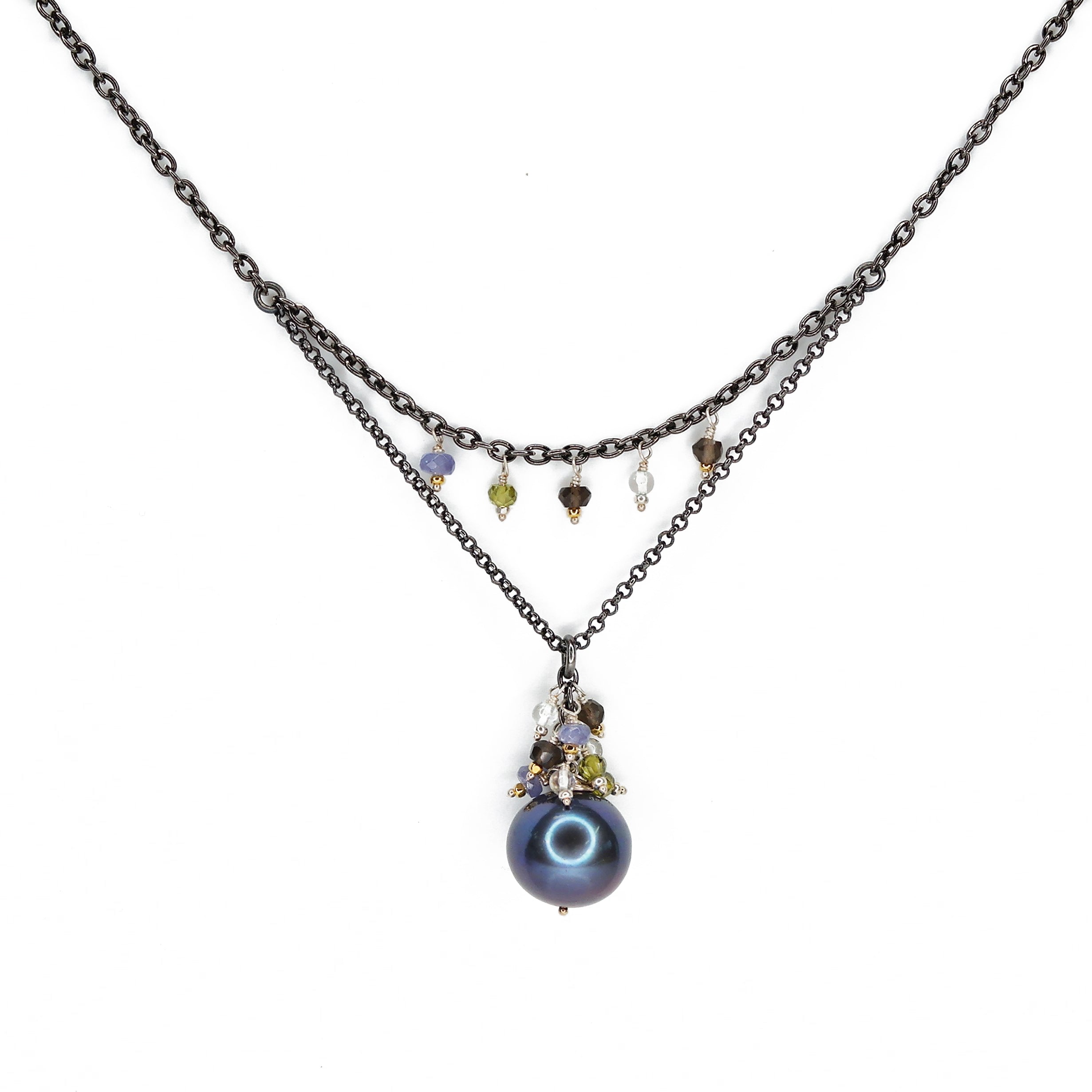 Cultured Pearl on Double Strand