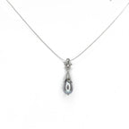 Lily Cap Teardrop Pearl, Dove Gray - Q Evon Fine Jewelry