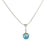 Checkerboard Cut Blue Topaz Pendant