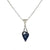 Blue Sapphire Trillion in Silver