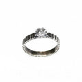Bead of Protection - Oxidized Sterling Ring - Q Evon Fine Jewelry