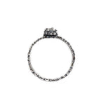 Bead of Protection - Oxidized Sterling Ring