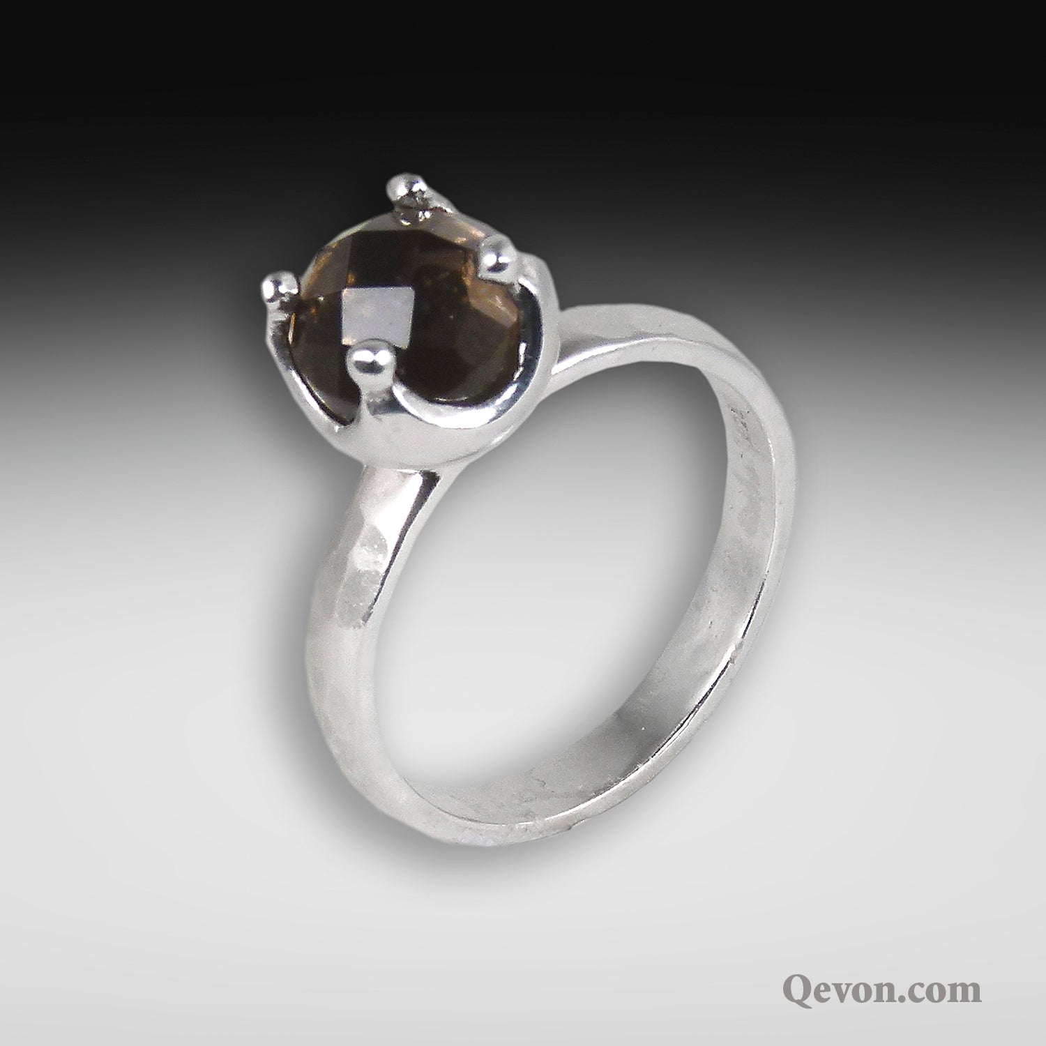 Bonbon Ring - Smoky Quartz Gumball