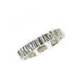 Etched Band of Polished Silver - Q Evon Fine Jewelry