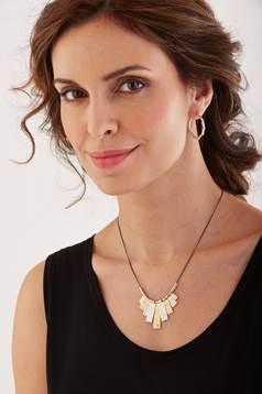 9 Tab Necklace - White Rhodium - Q Evon Fine Jewelry