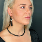 Triple Strand of Shimmering Black Spinel - Q Evon Fine Jewelry