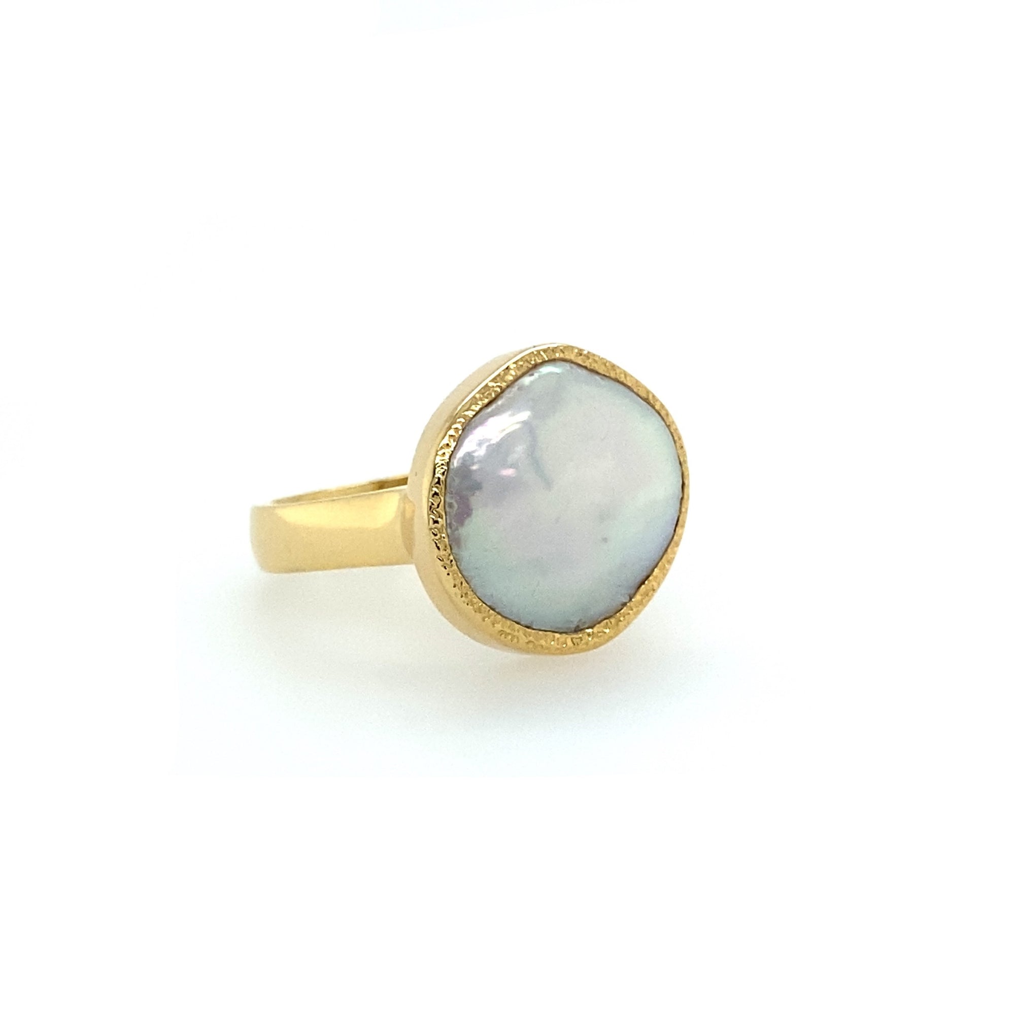 14k Baroque Pearl Ring