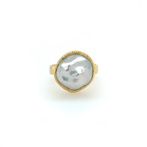 14k Baroque Pearl Ring