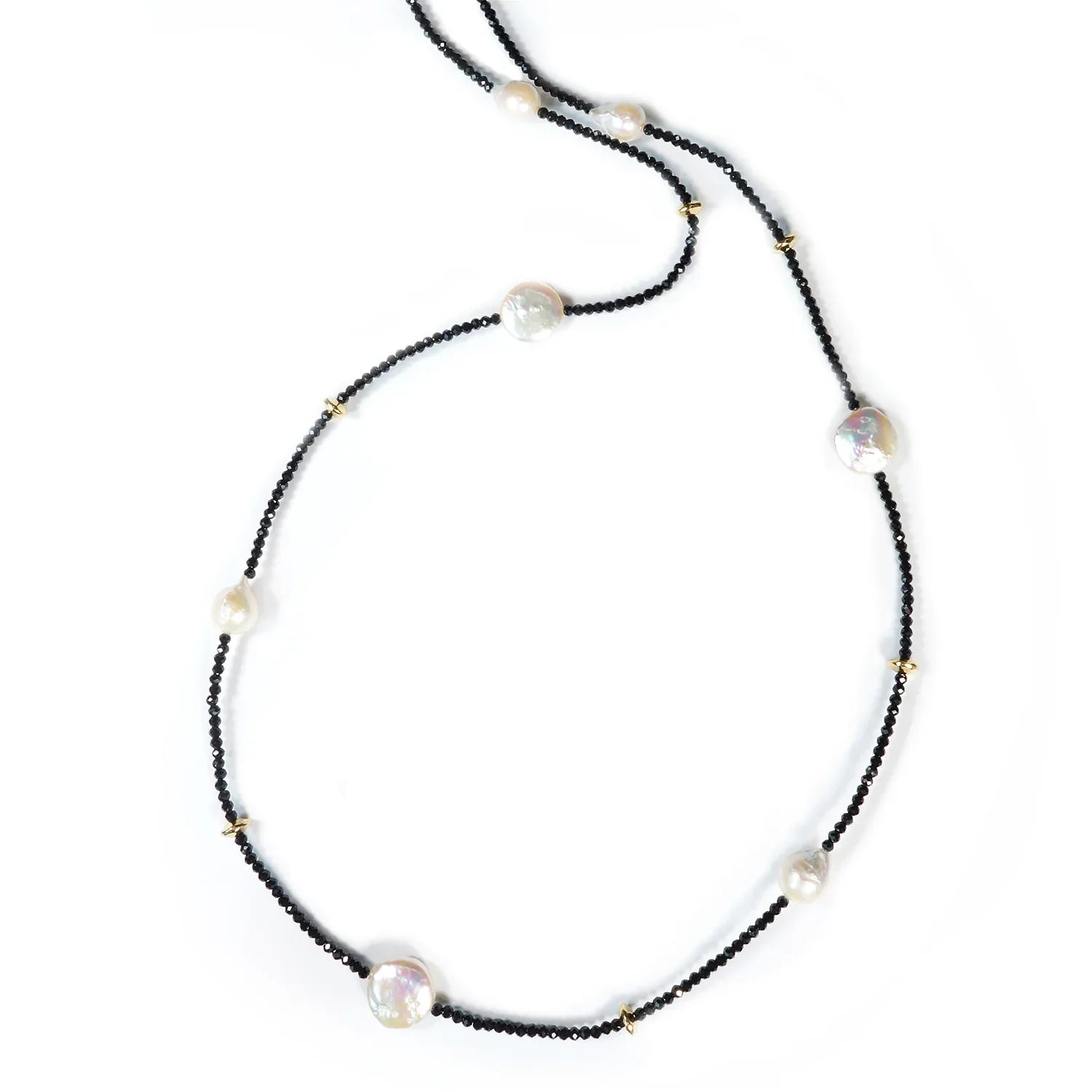 Pearl Spinel and Gold Necklace - Q Evon Fine Jewelry