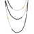 Spinel and Pearl Necklace with Gold Beads