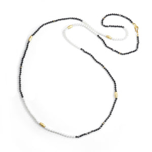 Spinel and Pearl Necklace