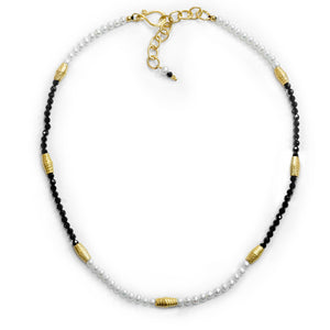 Spinel and Pearl Necklace