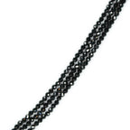 Triple Strand of Shimmering Black Spinel - Q Evon Fine Jewelry