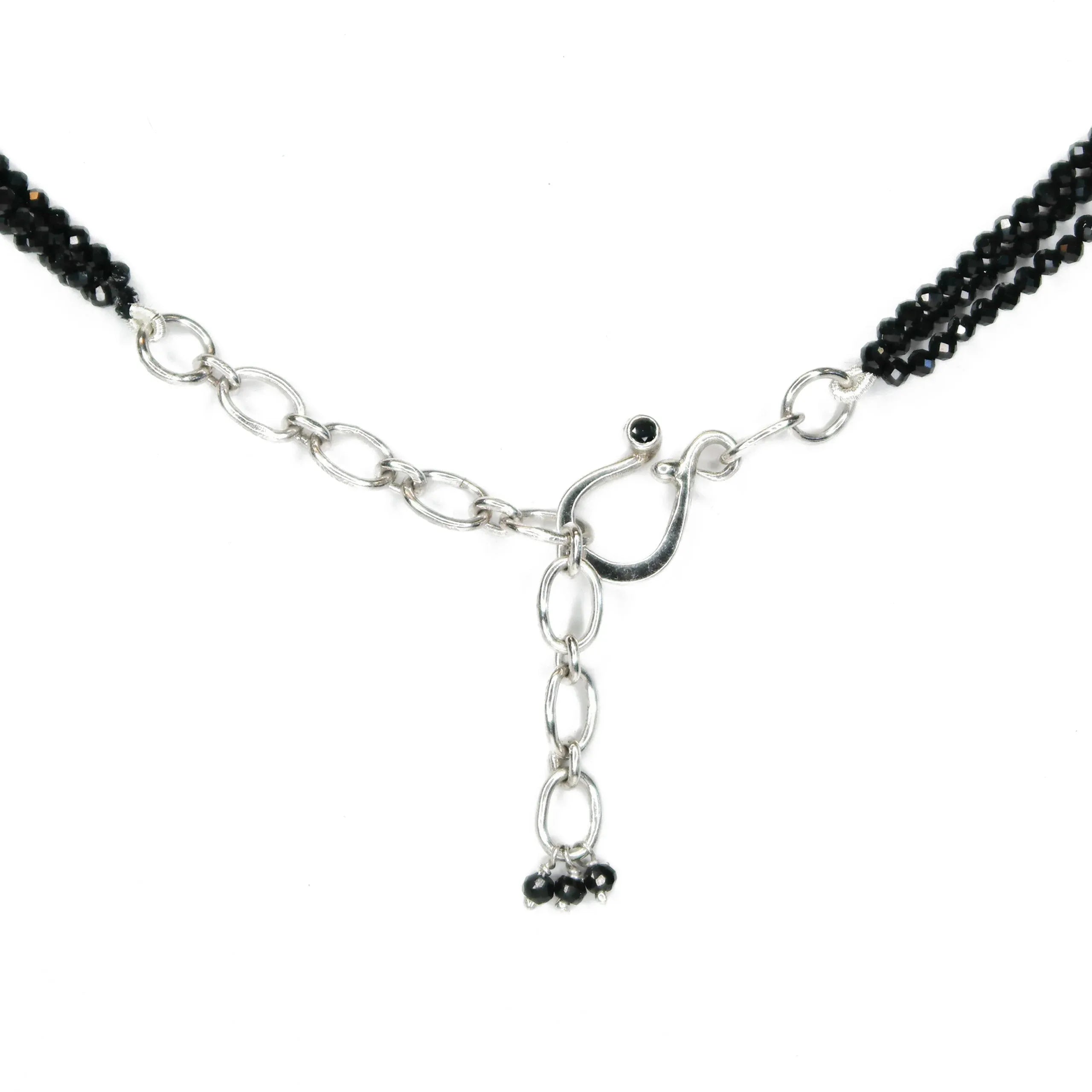 Triple Strand of Shimmering Black Spinel - Q Evon Fine Jewelry
